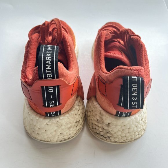 Adidas Mens Originals NMD R2 Primeknit Shoes BY9915 Burnt Orange Size 8 Athletic